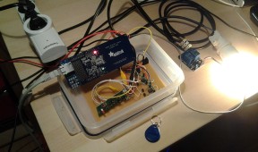 Home automation system with Arduino Mega 2560, Ethernet and NFC shields